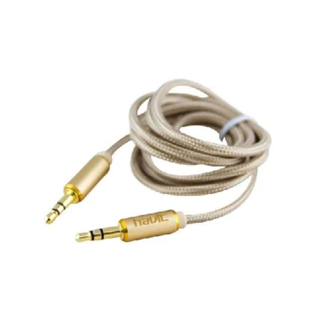 كابل صوت Havit CB66 مطلي بالذهب 3.5 مم بطول 1 متر - CB66-Gold — 4