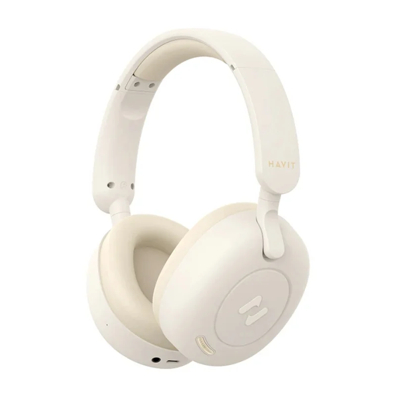 سماعة رأس لاسلكية هافيت H655BT بيج مع تقنية ANC الهجينة H655BT-Beige — 3