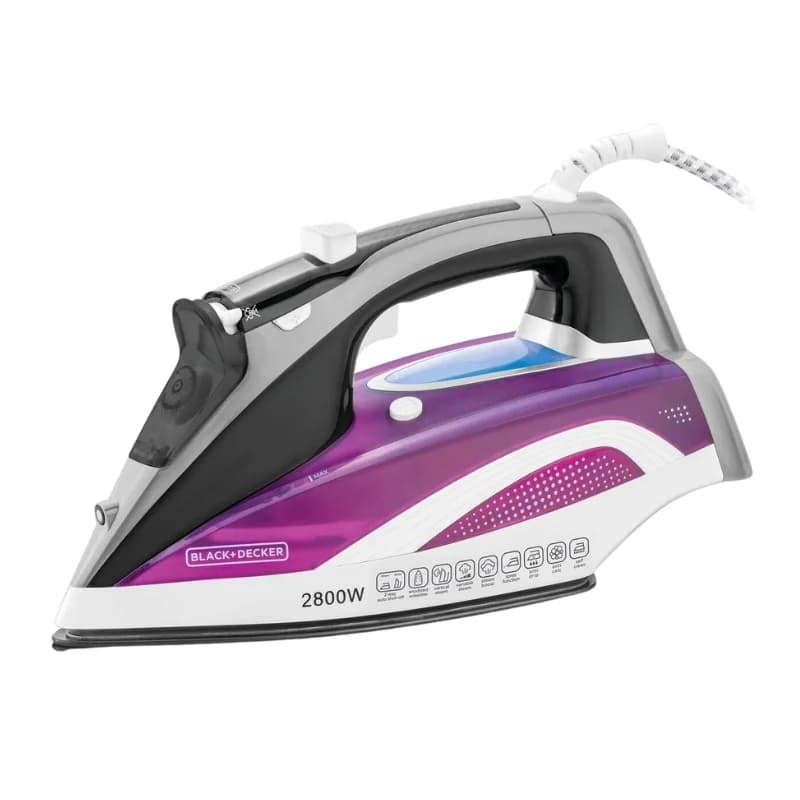 مكواة بخارية بلاك+ديكر X2250-B5 بقوة 2800 واط بلون بنفسجي/أبيض — 5