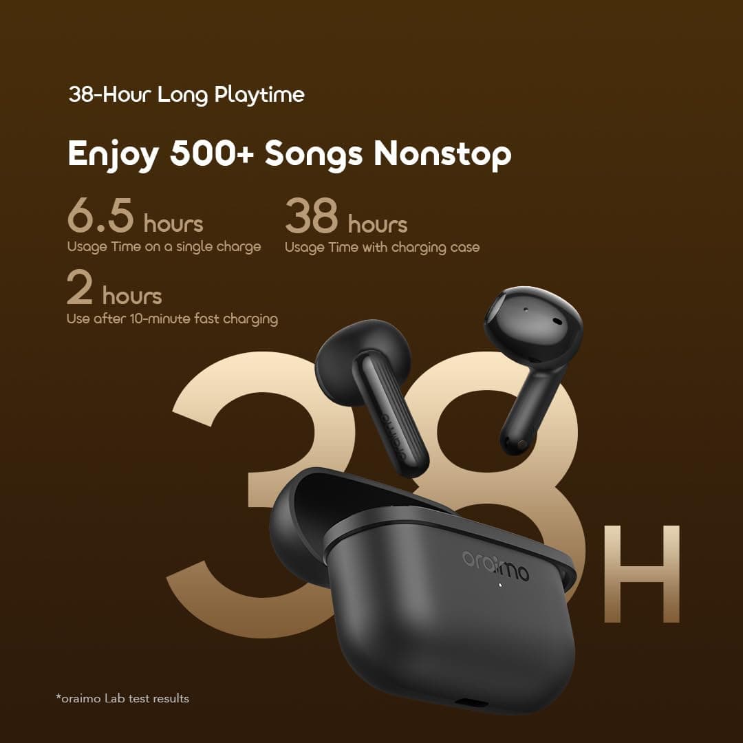 سماعات أذن لاسلكية حقيقية Oraimo SpaceBuds Air OTW-324S(Black) — 5