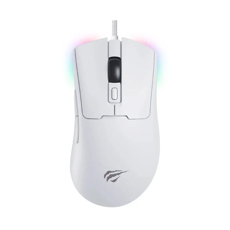 ماوس الألعاب هافيت MS966 الأبيض مع مستشعر بصري عالي الأداء MS966-white — 2