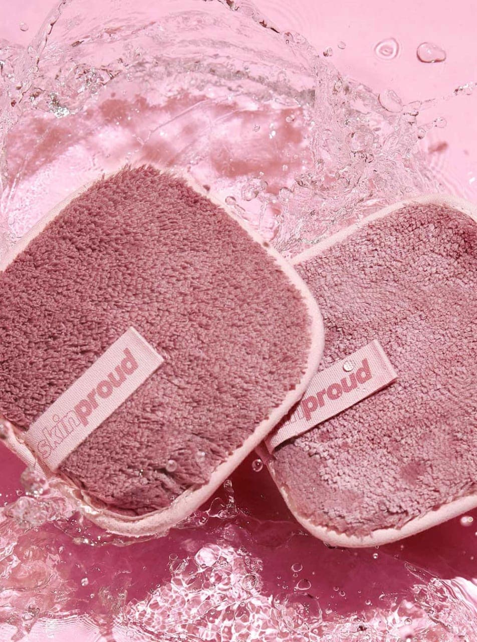 Skin proud Clear off Microfibre pads mk remover pad سكين براود كلير أوف – وسائد إزالة المكياج (قطعتان) — 4