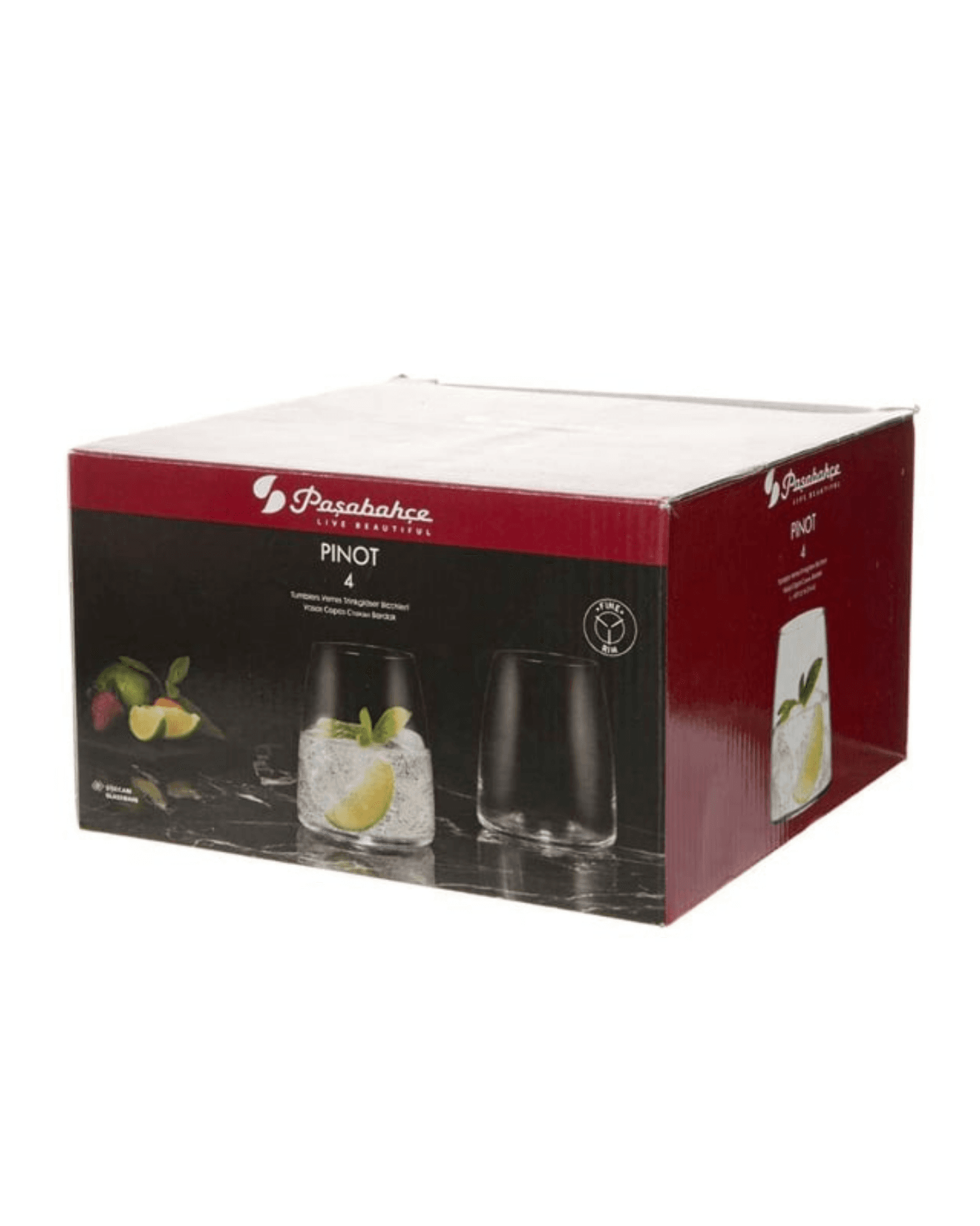 سيت اقداح زجاجية 4 قطع 495 مل من باشابهجة Pasabahce 420332 Glass Set — 3