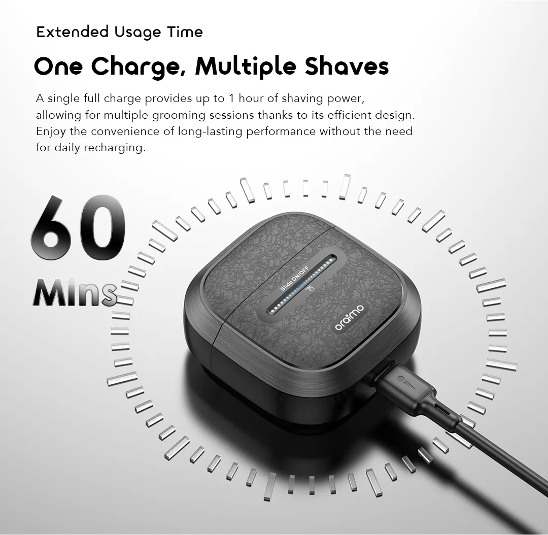 ماكينة حلاقة كهربائية متعددة الوظائف مقاومة للماء ORS-210N(GRAPHITE GREY) — 4
