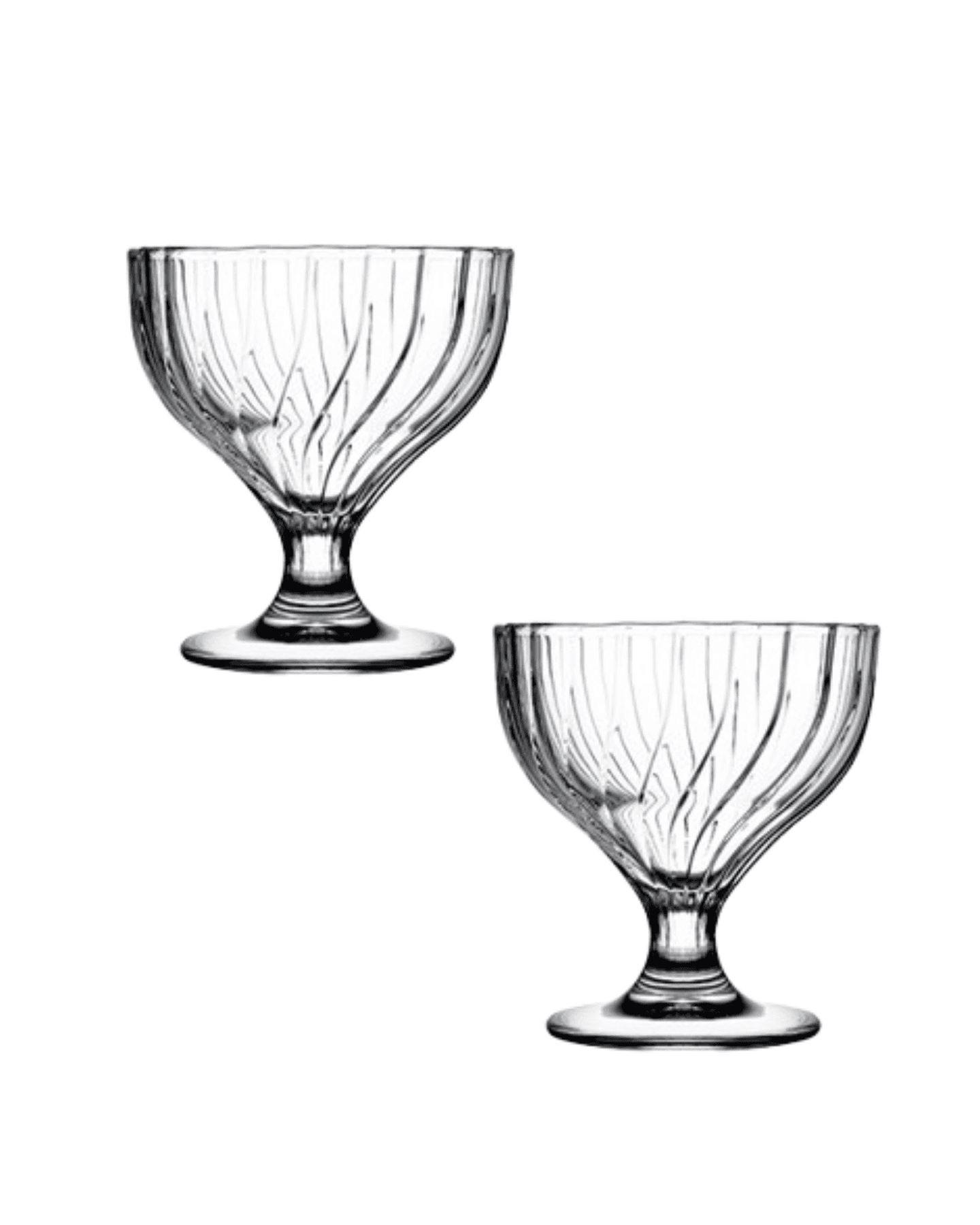 سيت وعاء ايس كريم زجاجي 2 قطع ماركة باشابهجة Pasabahce Ice Cream Bowl Set — 2