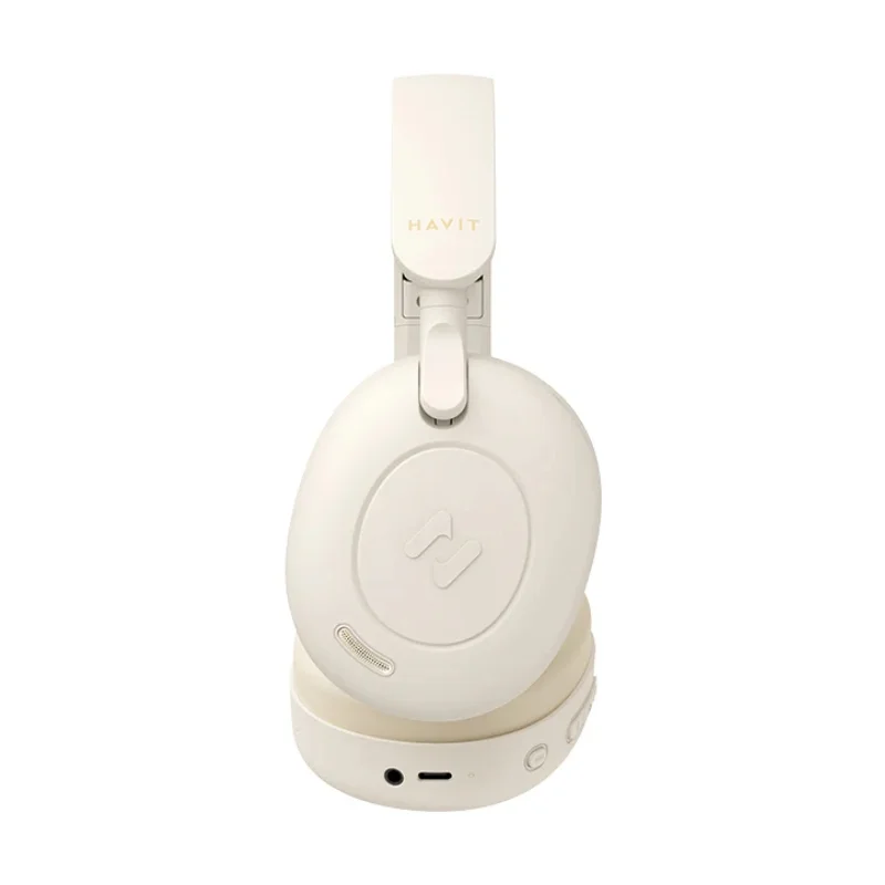 سماعة رأس لاسلكية هافيت H655BT بيج مع تقنية ANC الهجينة H655BT-Beige — 2