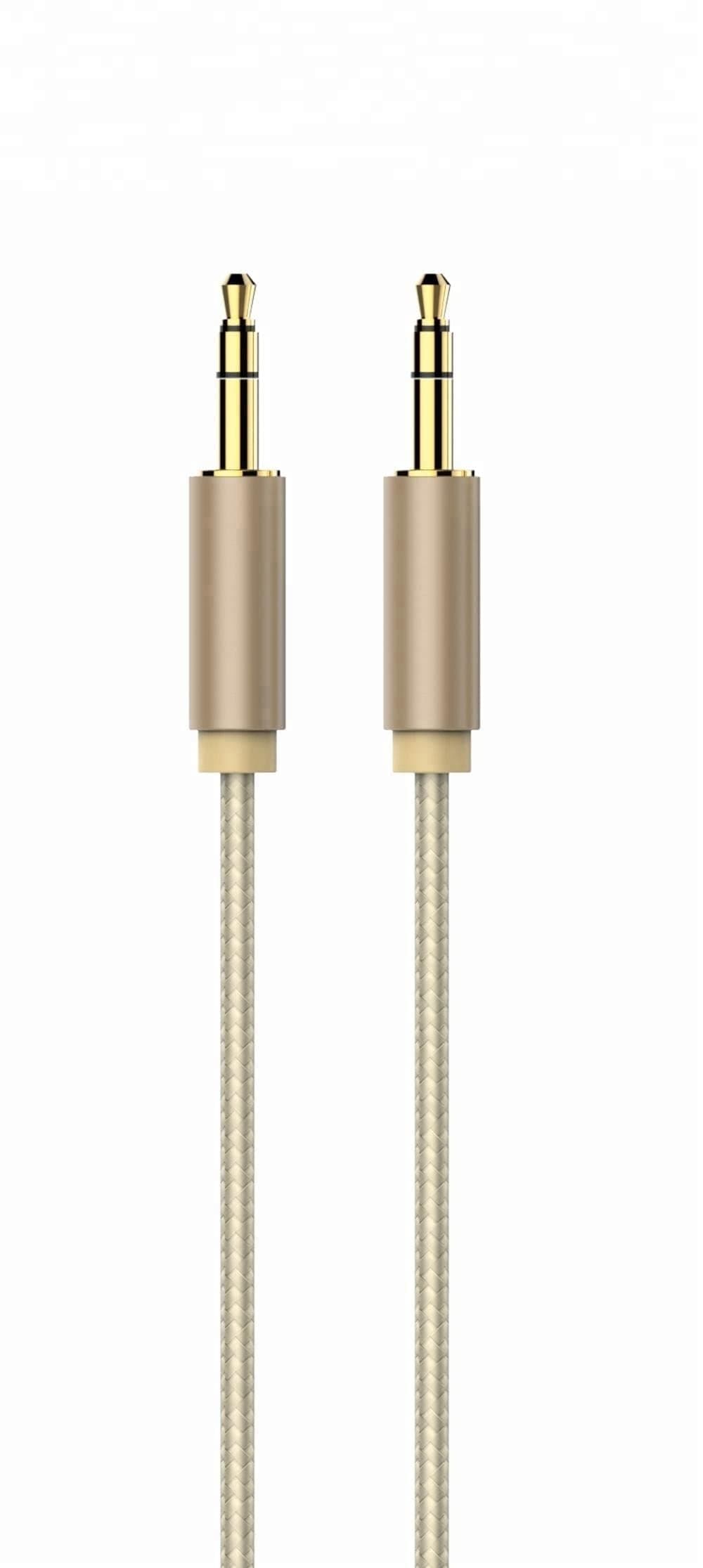 كابل صوت Havit CB66 مطلي بالذهب 3.5 مم بطول 1 متر - CB66-Gold — 3