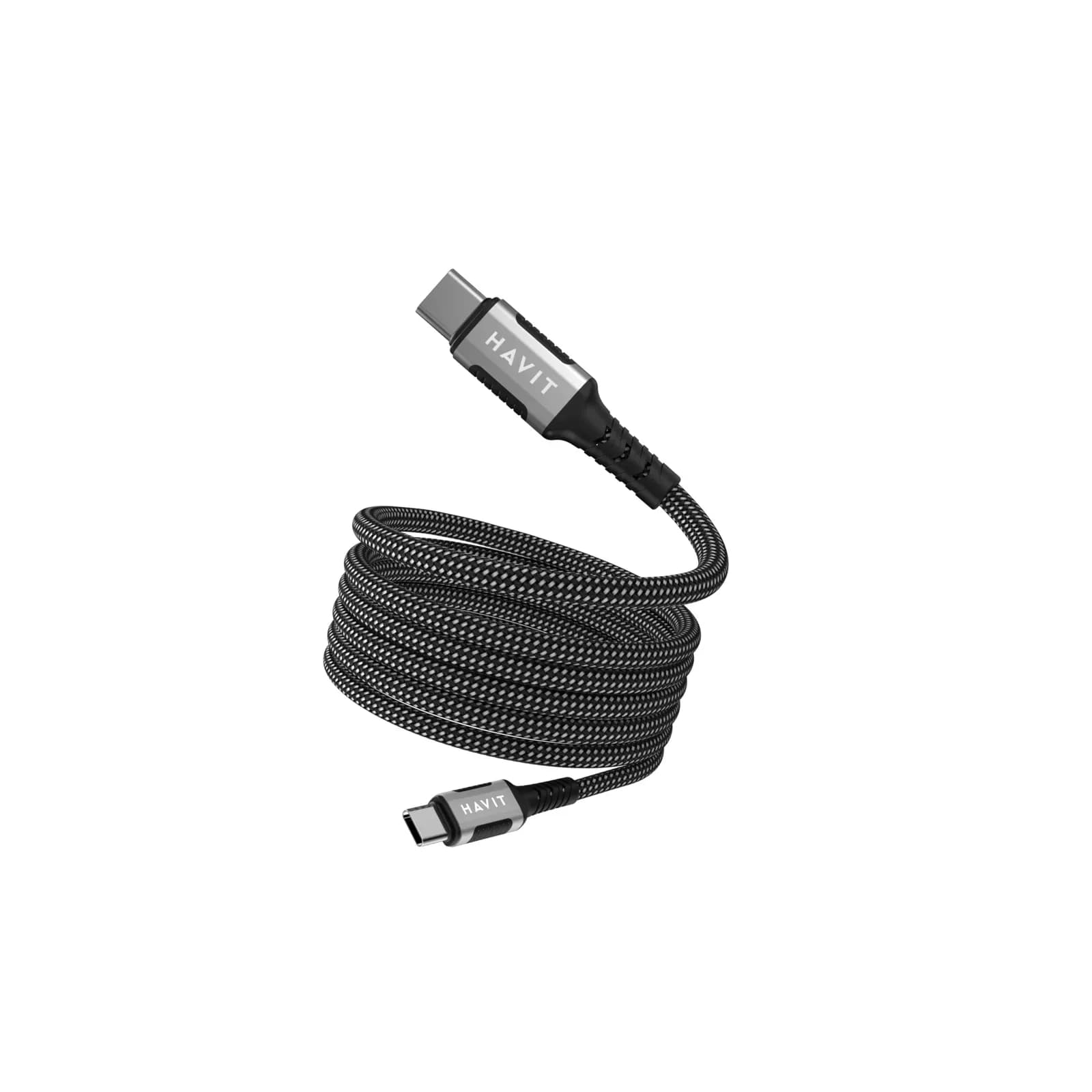 كابل مغناطيسي USB-C إلى USB-C PD 60W من Havit - CB6297-black — 2