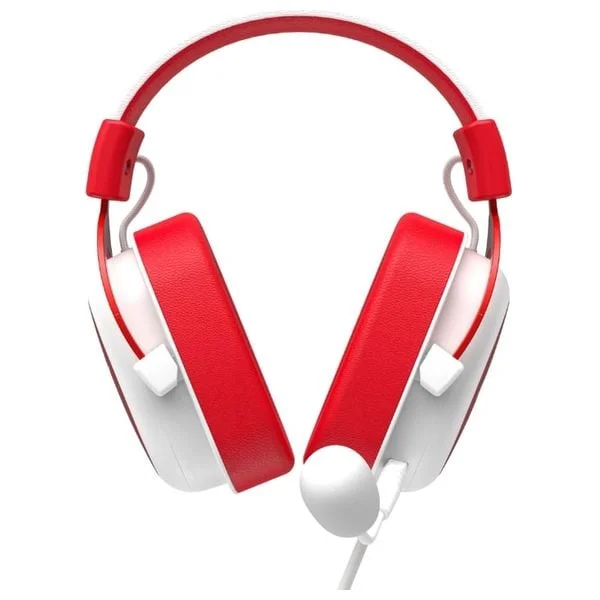 سماعة رأس ألعاب Havit H2002d أبيض/أحمر مع مايكروفون قابل للفك H2002d-White+Red — 3