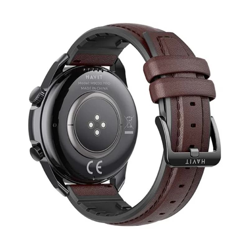 ساعة ذكية Havit M9030 PRO بشاشة AMOLED دائرية بنية اللون M9030 PRO-brown — 3