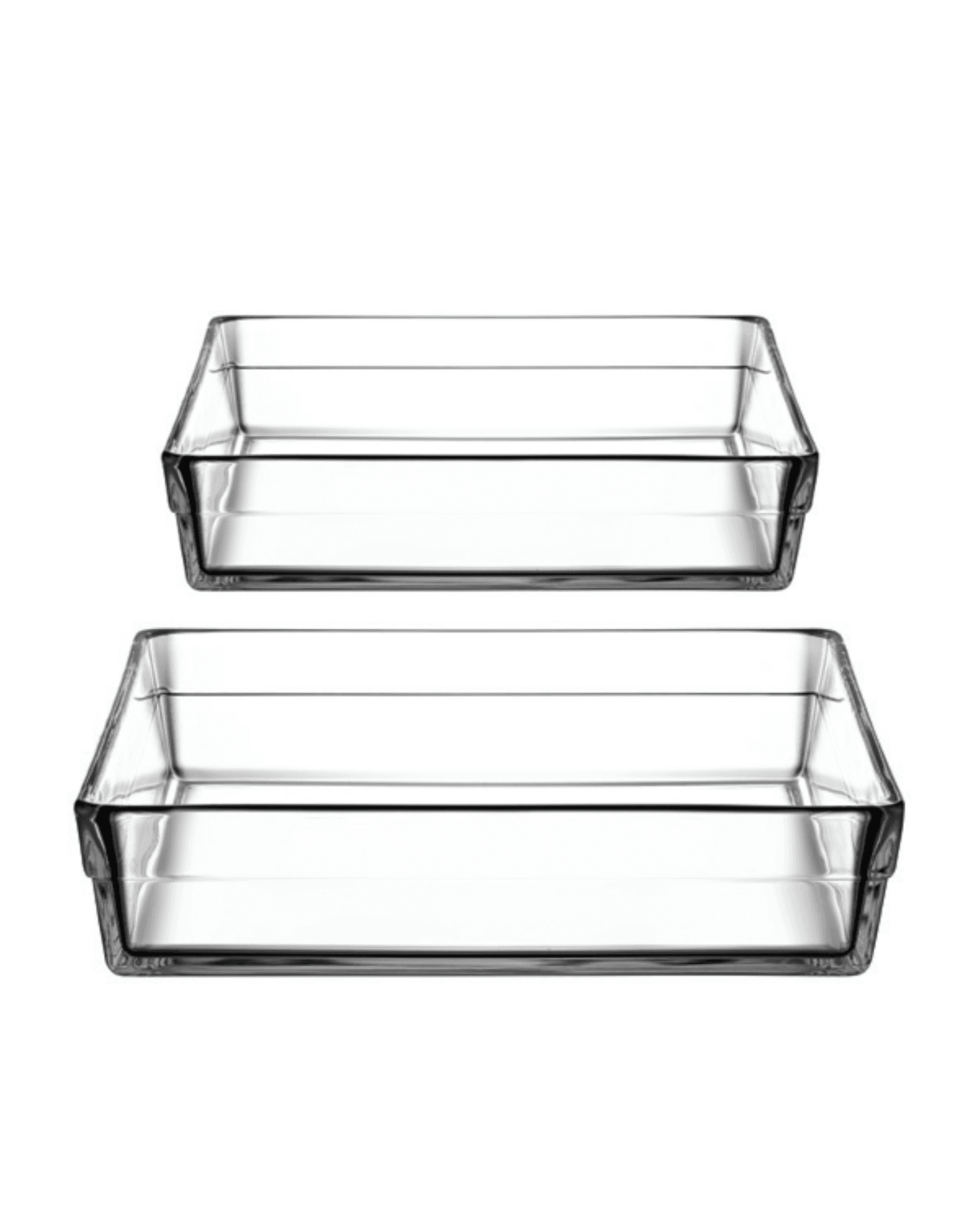 سيت بايركس حراري مربع من ماركة بوركام  Borcam Pyrex Mold Set — 2