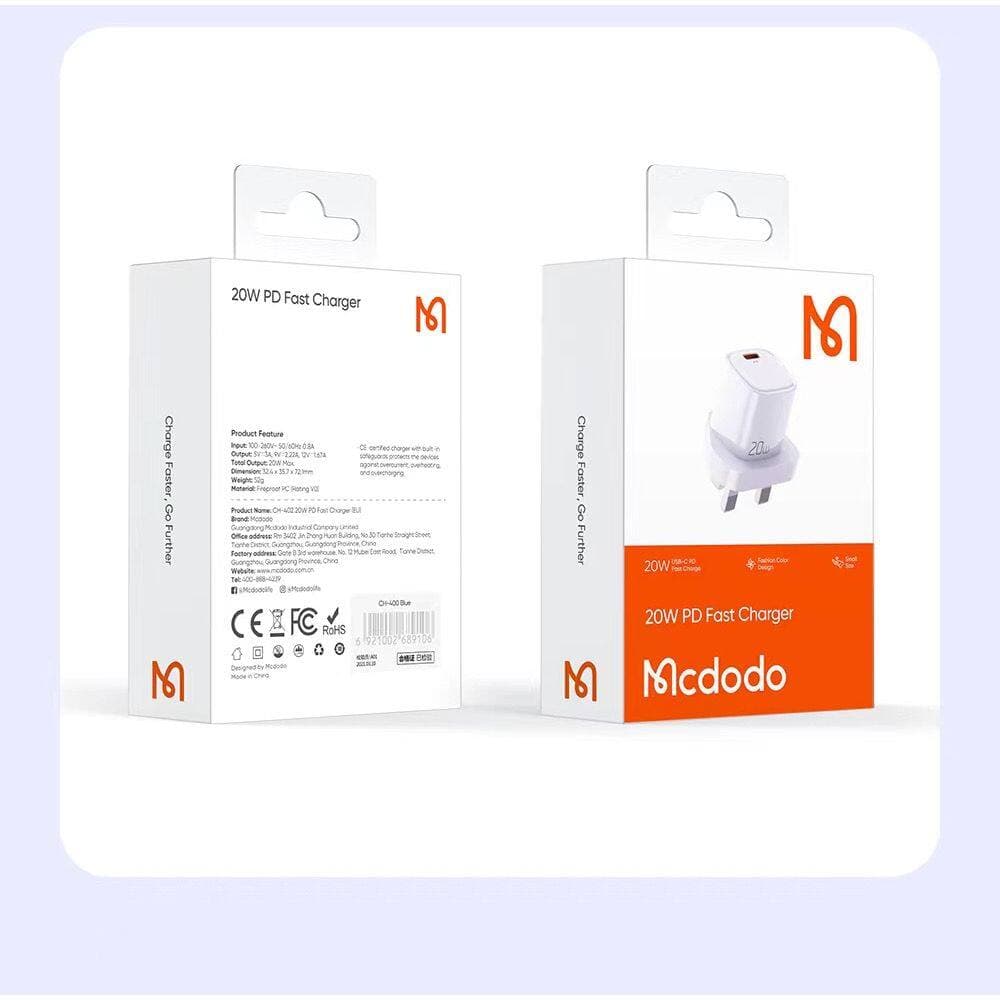 شاحن MC Nano Series 20W PD صغير وسريع CH-4010 — 2