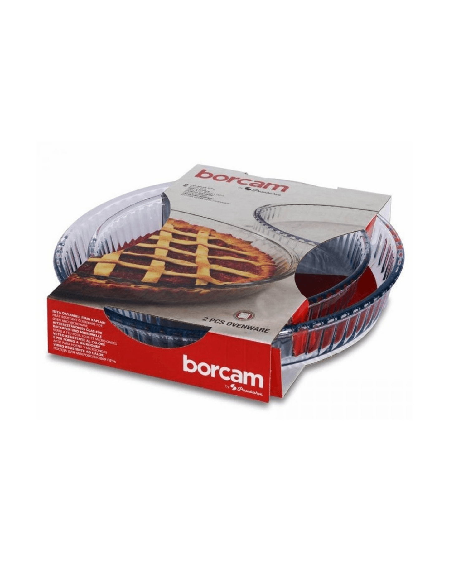 سيت بايركس حراري دائري من ماركة بوركام Borcam Pyrex Mold Set — 3