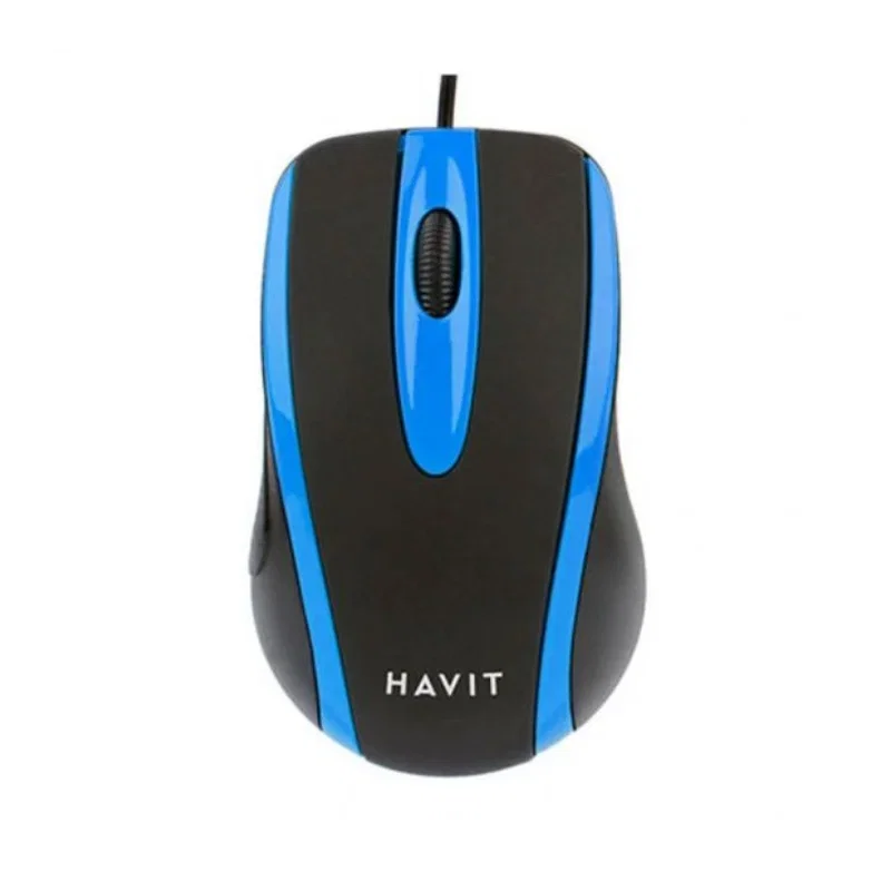 ماوس سلكي Havit HV-MS753 أسود/أزرق مع تصميم مريح ودقة 1000DPI HV-MS753-Black+Blue — 2