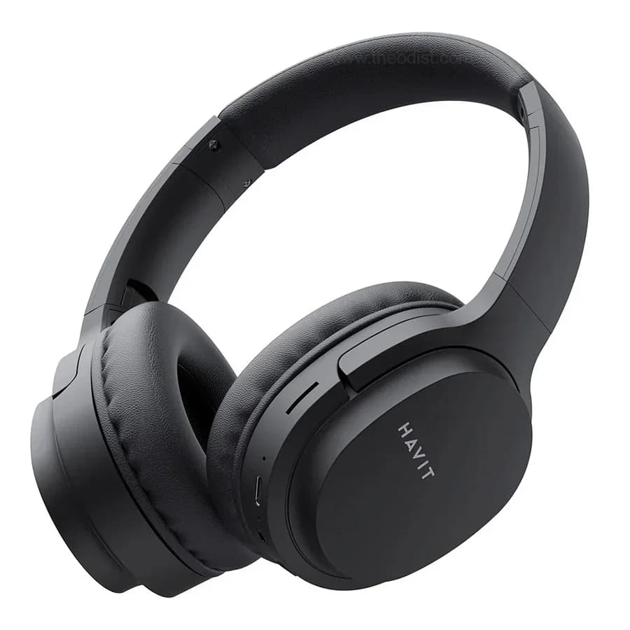 سماعة رأس لاسلكية Havit I62 بتقنية بلوتوث 5.3 - أسود I62-Black — 3