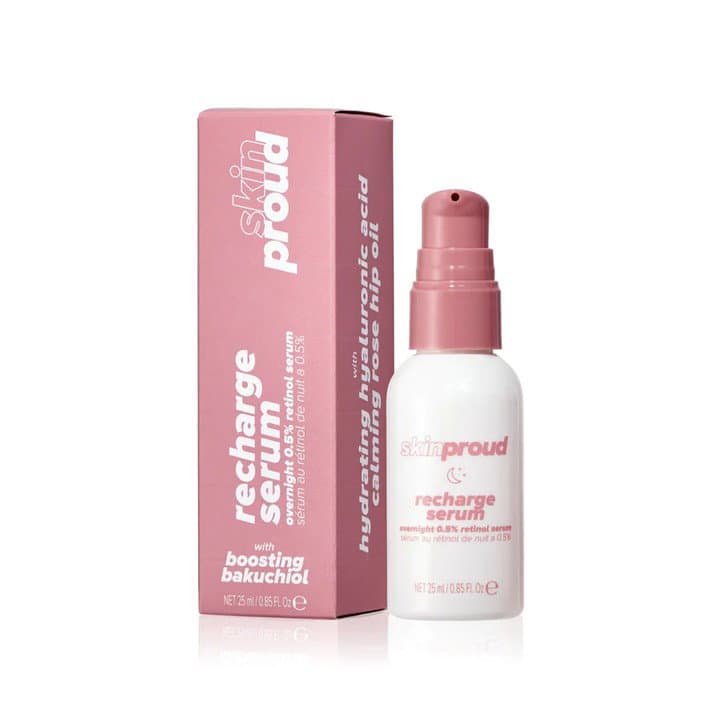 Skin proud Recharge retinol serum hyaluronic acid 25ml 5056183609467 - سيروم ريتينول ريتشارج من سكين براود، حمض الهيالورونيك
