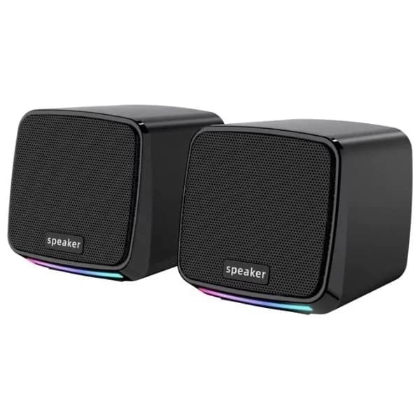 مكبر صوت ستيريو Havit SK764 أسود USB مع إضاءة LED - SK764-black