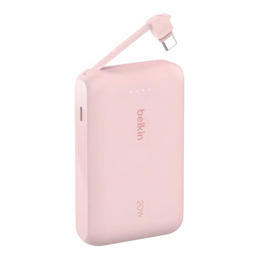 بنك طاقة Belkin Power Bank 20W 10K مع كابل مدمج BPB021hqPK