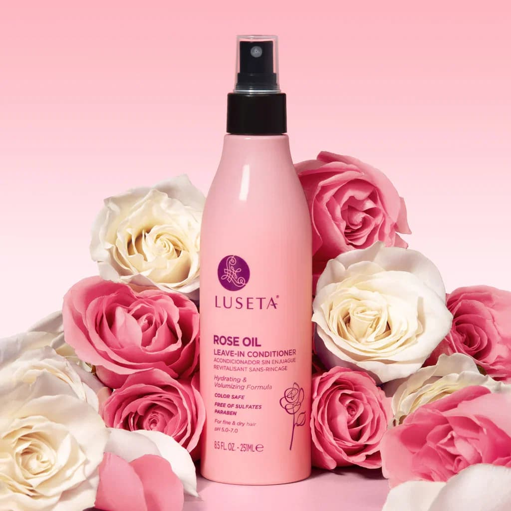 810041440327 Luseta ROSE Oil Leave-in Conditioner 251ml بلسم لوسيتا ليف-إن بزيت الورد – ٢٥١ مل