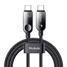 كابل بيانات وشحن USB-C إلى USB-C مع شاشة LED CA-4780