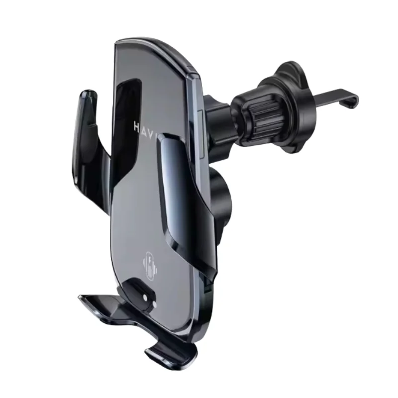شاحن سيارة لاسلكي Havit W3034 مع حامل ذكي - أسود W3034-black