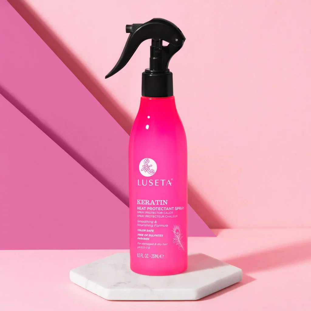 Luseta Keratin Heat Protect Spray 251ml بخاخ الحماية من الحرارة بالكيراتين من لوسيتا – ٢٥١ مل