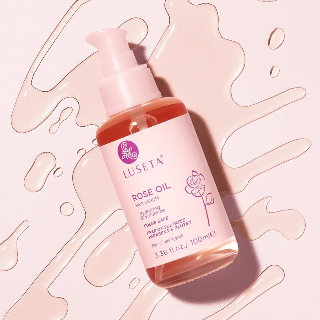 852750008191  Luseta ROSE Oil Hair Moisture Serum 100ml سيروم لوسيتا بزيت الورد لترطيب الشعر – 100 مل
