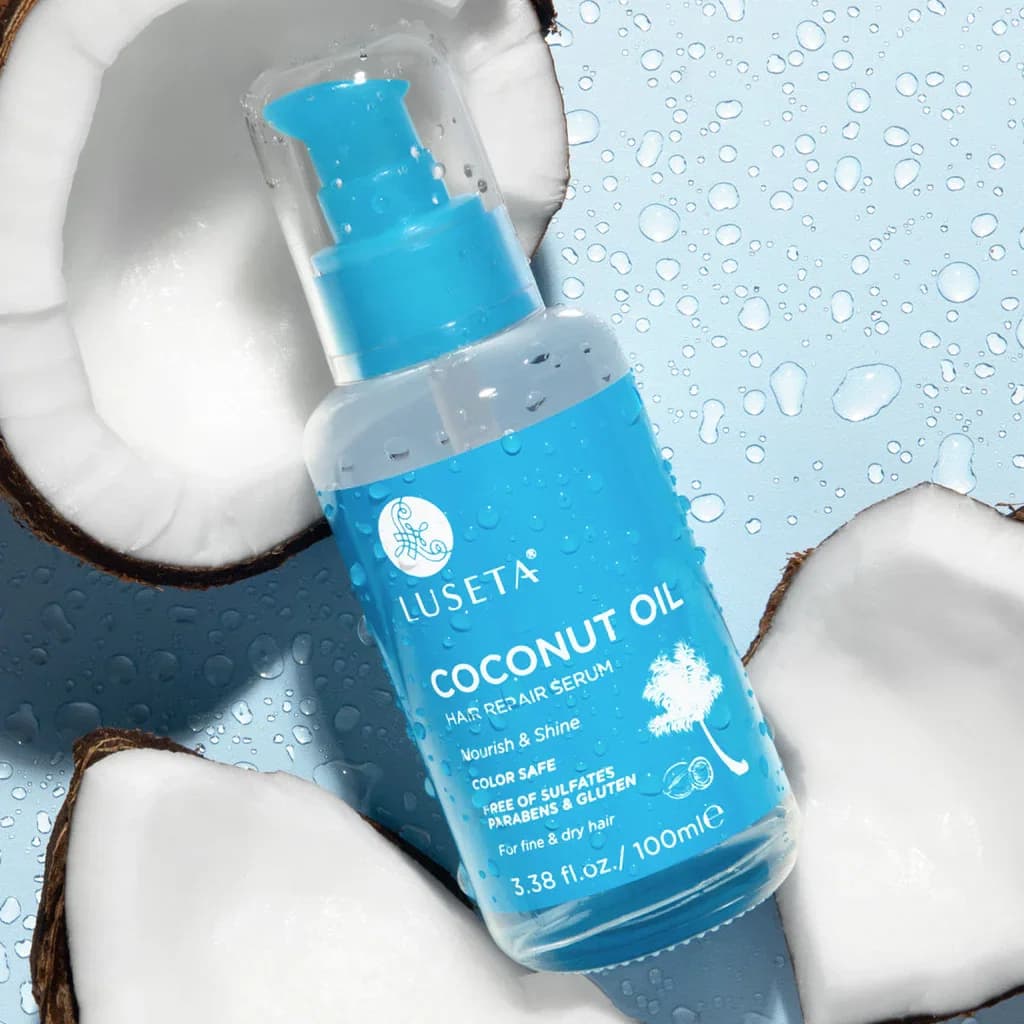 LUSETA COCONUT OIL HAIR SERUM 100ML سيروم شعر بزيت جوز الهند من لوسيتا – 100 مل