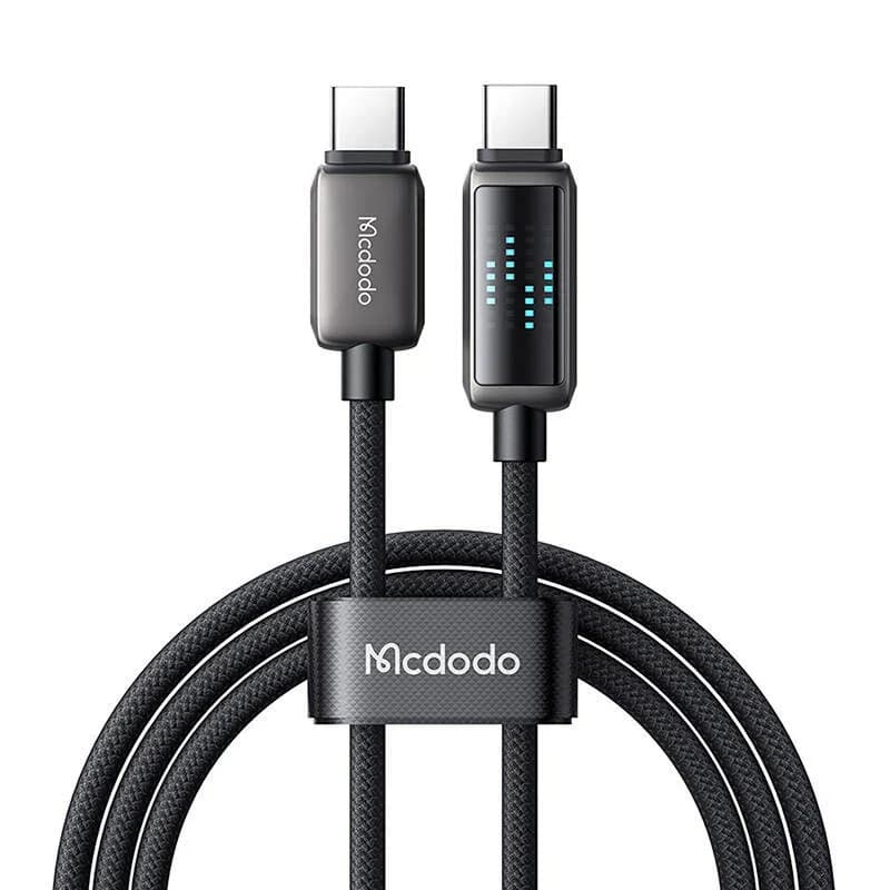 كابل شحن سريع USB-C إلى USB-C مع شاشة LED - CA-4250