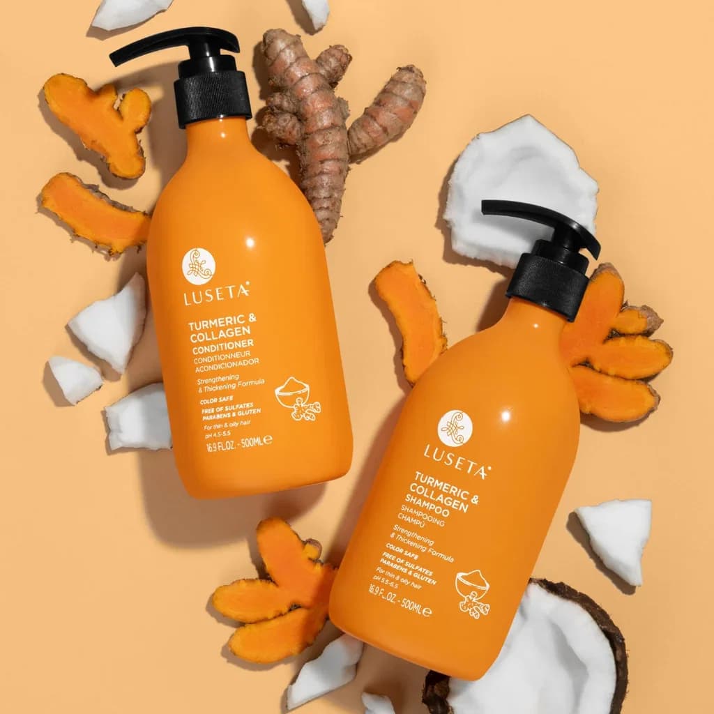 LUSETA TRUMERIC & COLLAGEN CONDITIONER 500ML لوسيتا بلسم الكركم والكولاجين – 500 مل    810041442055