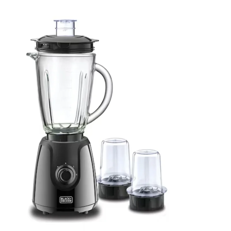 خلاط بلاك+ديكر BX440G-B5 مع وعاء زجاجي و2 مطحنة 400 واط