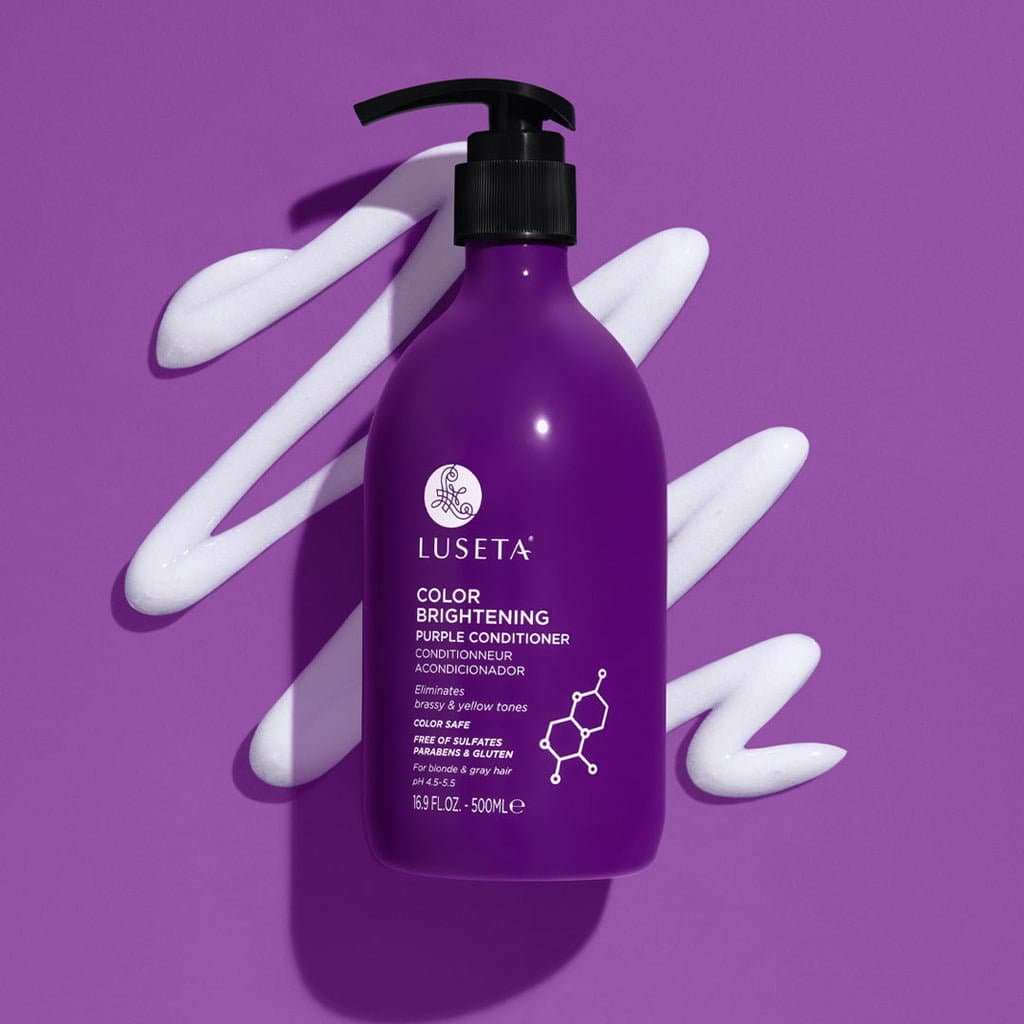 852750008047  Luseta Color Brightening Purple Conditioner 500ml بلسم الشعر البنفسجي لتفتيح اللون من لوسيتا – 500 مل