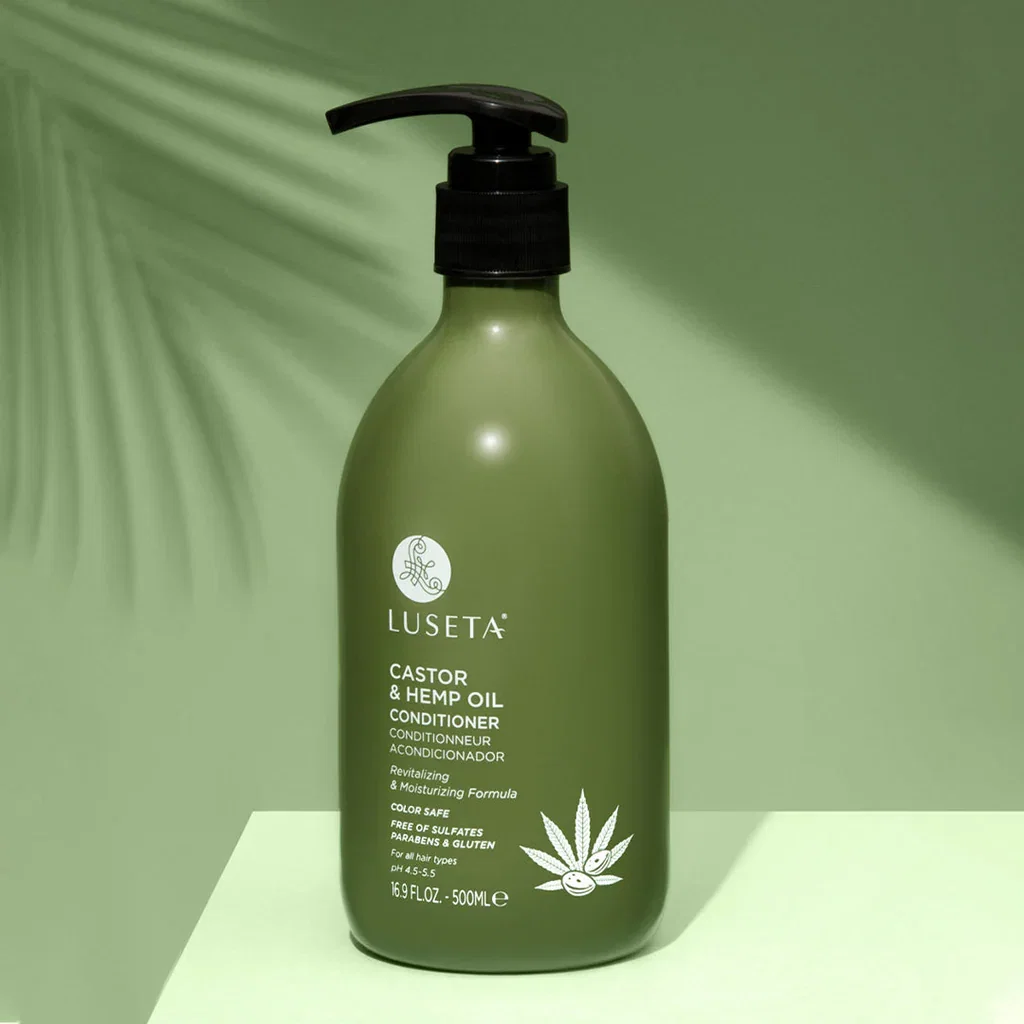 810041440204 Luseta Castor & Hemp oil Conditioner 500ml بلسم بزيت الخروع وزيت القنب من لوسيتا