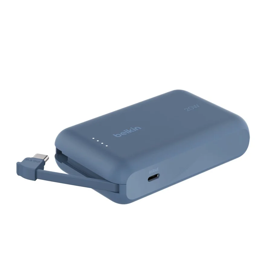 باور بانك Belkin BoostCharge 20W 10K مع كابل مدمج - BPB021hqBL