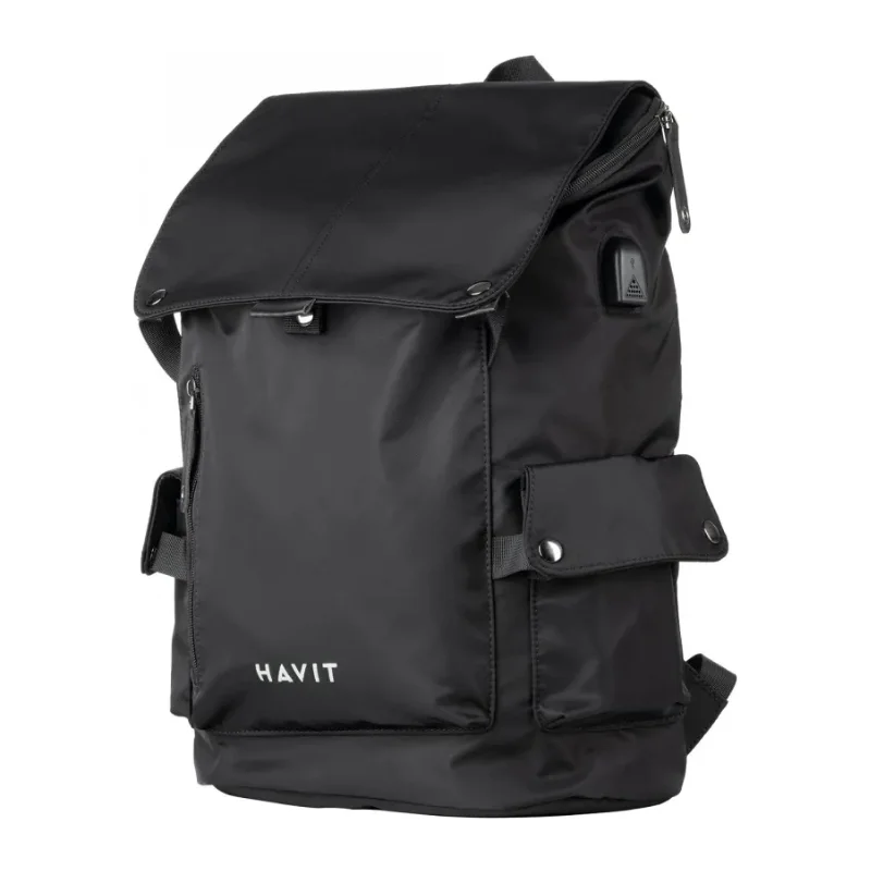 حقيبة ظهر Havit H0033-Black أنيقة ومقاومة للماء بحجم 15.6 بوصة