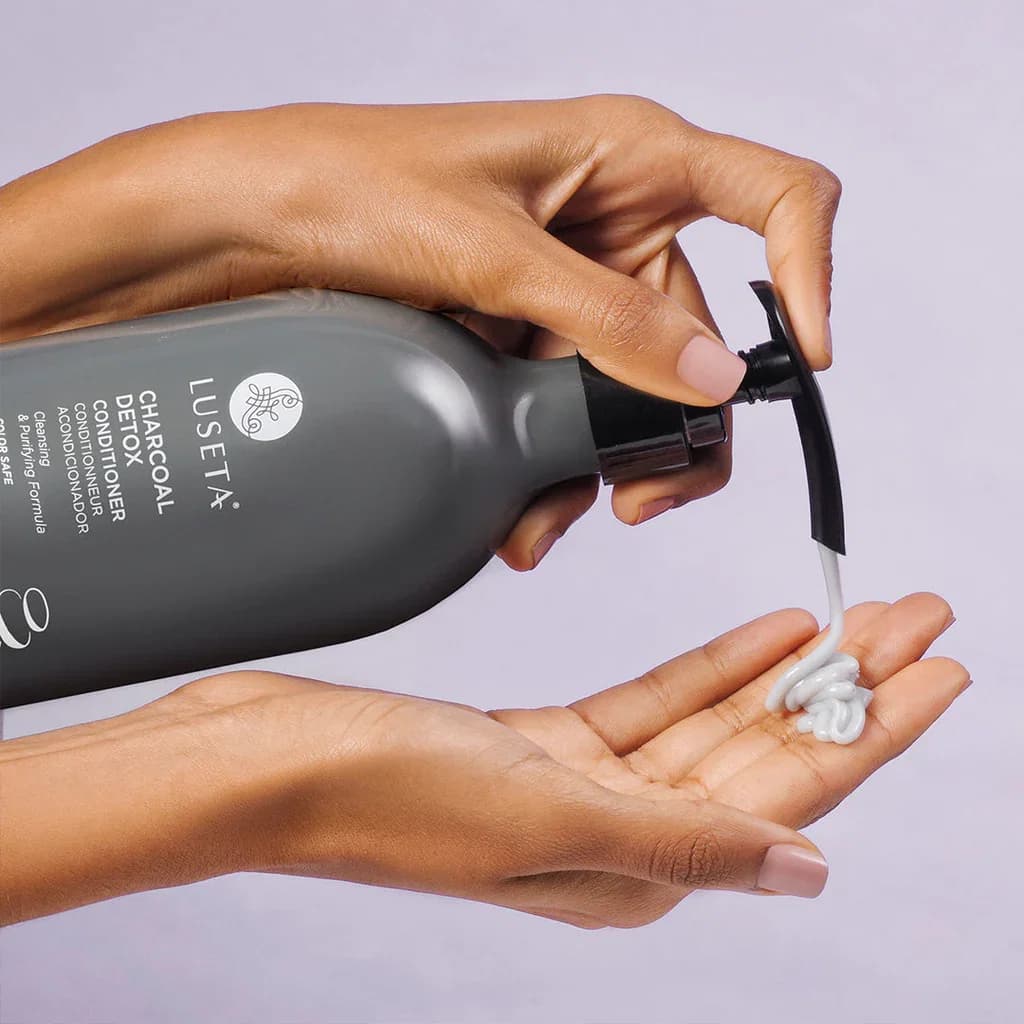 810041440167 Luseta Charcoal Detox Conditioner 500ml وسيتا بلسم الفحم لتنقية الشعر