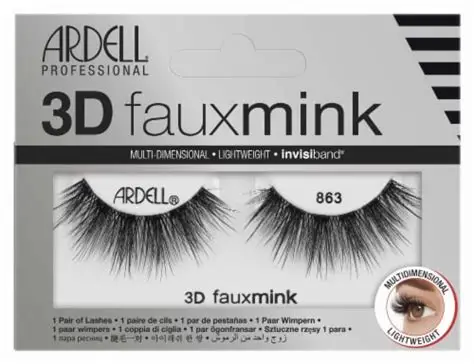Ardell lash 1pr 3d fxmk 863 رموش أرديل 3D  863 (زوج واحد)