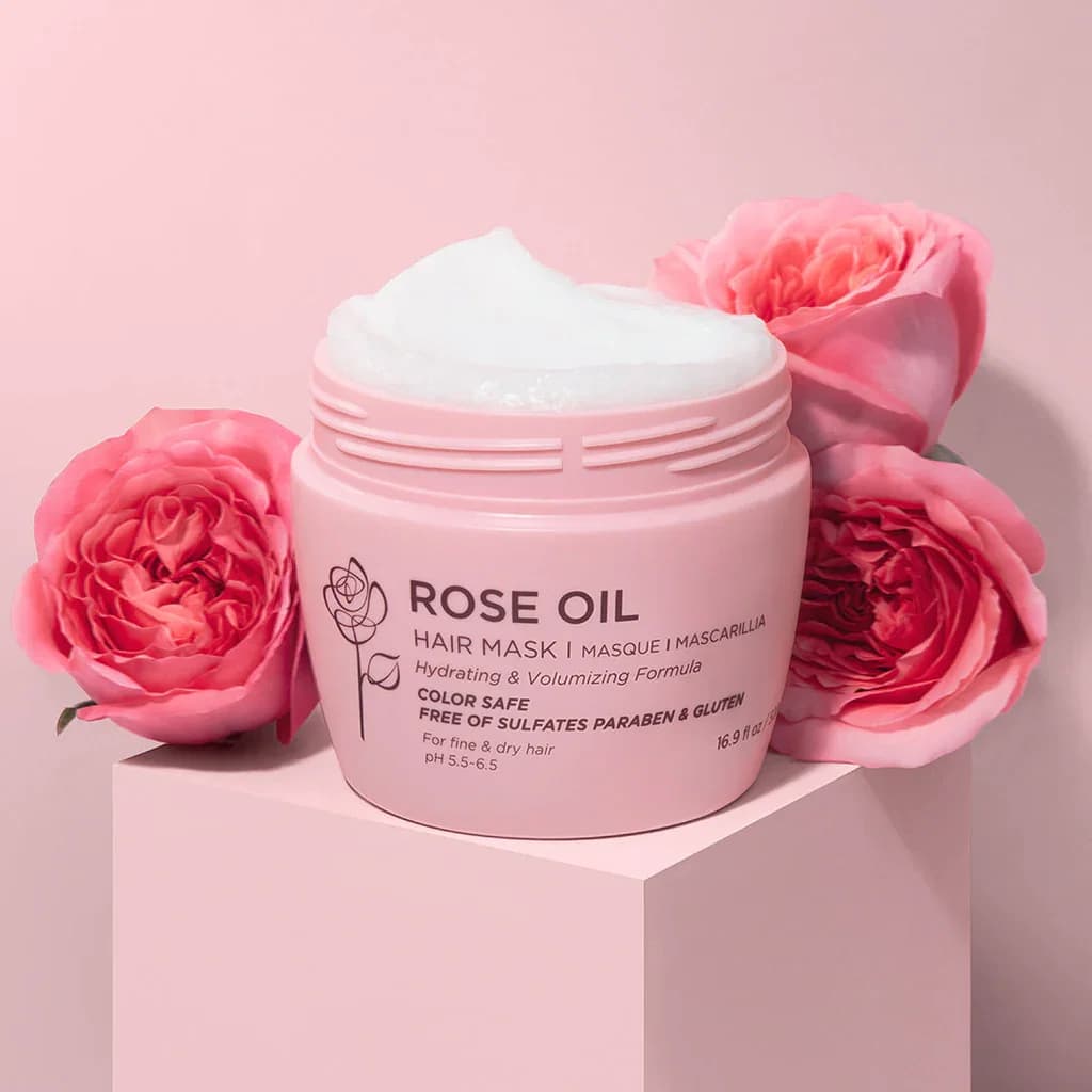 Luseta Rose Oil Hair Mask 500ml ماسك  الشعر بزيت الورد من لوسيتا   852750008184