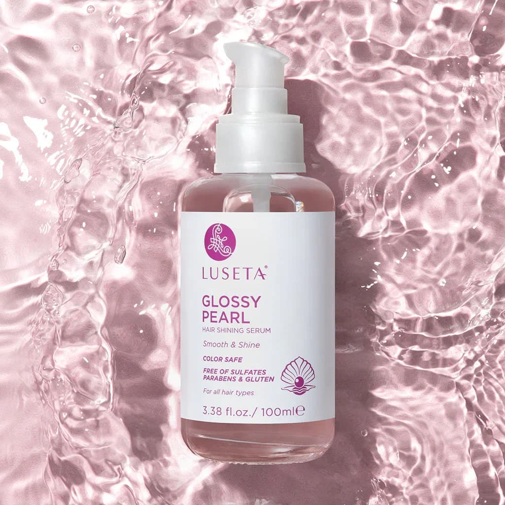 LUSETA GLOSSY PEARL HAIR SERUM 100ML سيروم الشعر باللؤلؤ اللامع من لوسيتا – 100 مل
