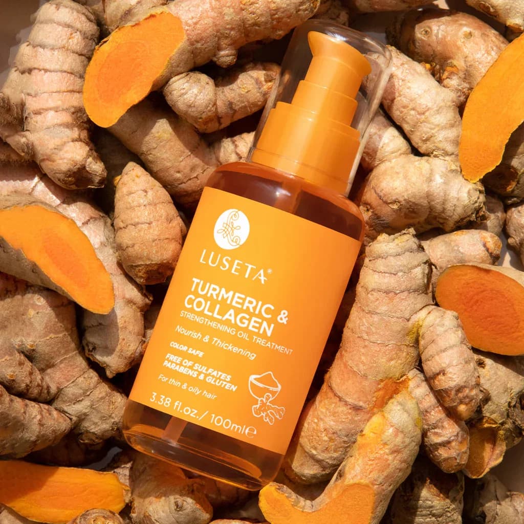 810041442086  LUSETA TRUMERIC & COLLAGEN HAIR SERUM 100ML لوسيتا سيروم الشعر بالكركم والكولاجين