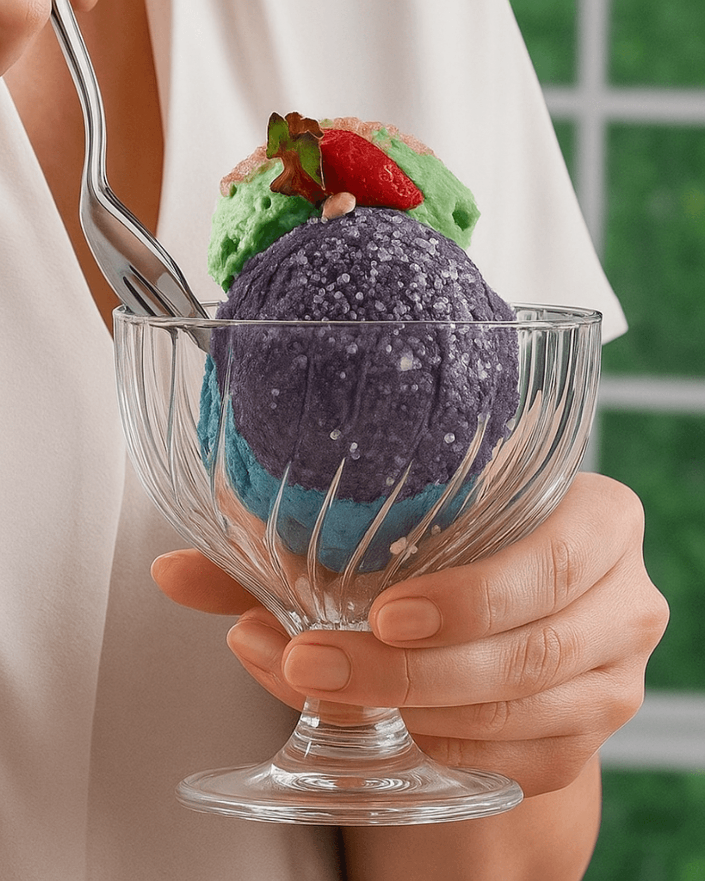 سيت وعاء ايس كريم زجاجي 2 قطع ماركة باشابهجة Pasabahce Ice Cream Bowl Set