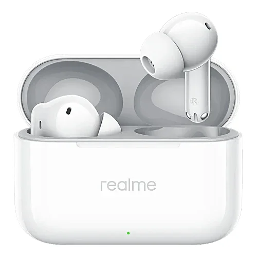 سماعات Realme Buds T200 اللاسلكية بتقنية عزل الضوضاء RMA2410 TR White