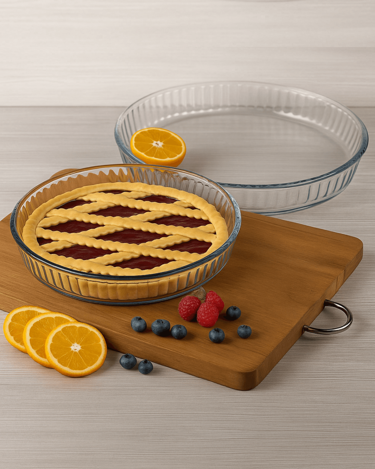 سيت بايركس حراري دائري من ماركة بوركام Borcam Pyrex Mold Set