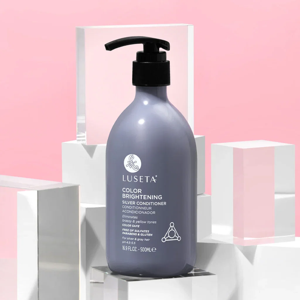 LUSETA COLOR BRIGHTENING SILVER CONDITIONER 500ML بلسم الشعر الفضي لتفتيح اللون من لوسيتا – 500 مل