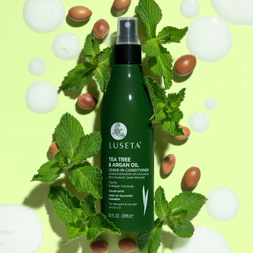 Luseta TEA TREE & Argan Oil Leave-in Conditioner 251ml بلسم لوسيتا المُركّز بدون شطف بزيت شجرة الشاي وزيت الأركان – 251 مل   810041440792