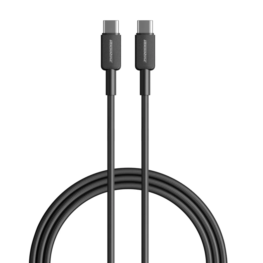 كيبل Rockrose USB-C إلى USB-C بطول 1 متر مع قدرة شحن تصل إلى 60W - RRCS20CC