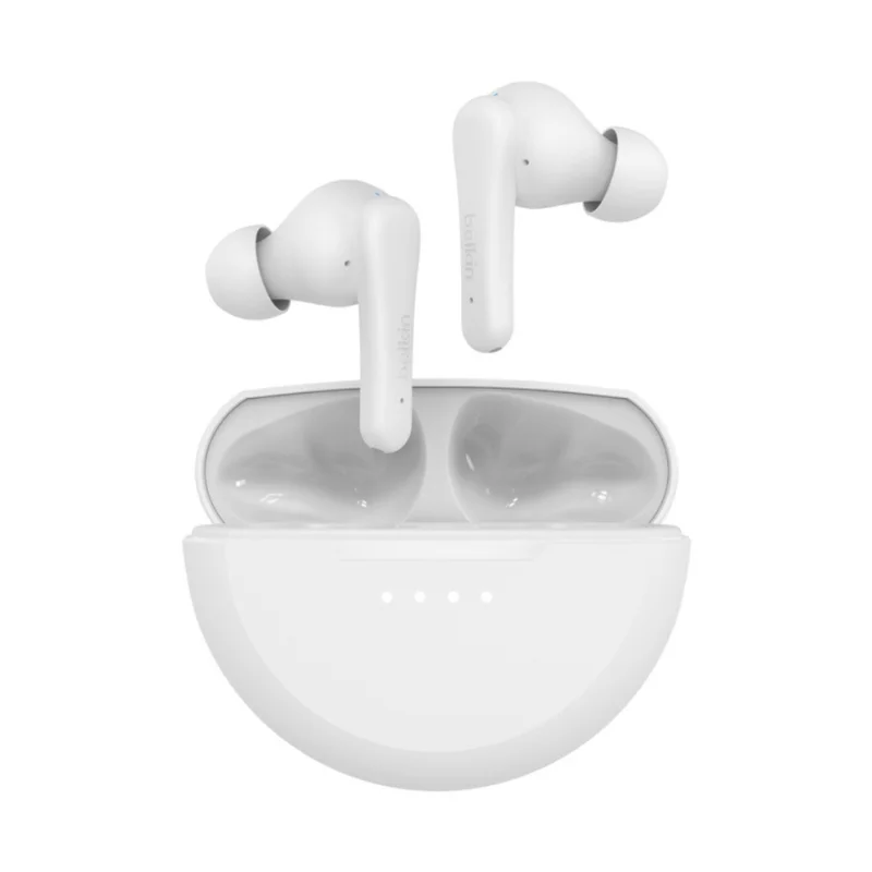 سماعات Belkin SoundForm Rhythm اللاسلكية الحقيقية - أبيض AUC012btWH