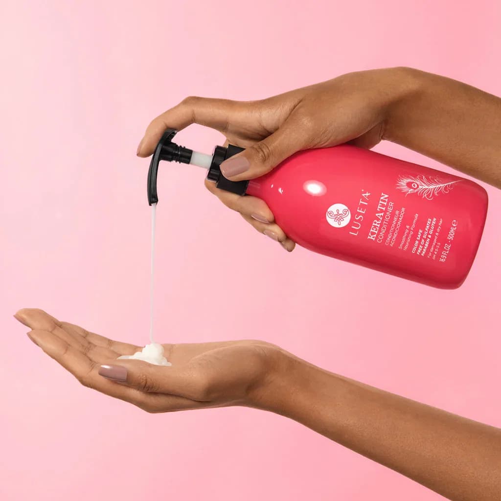 بلسم الكيراتين الناعم من لوسيتا – 500 مل LUSETA KERATIN SMOOTH CONDITIONER - 500ML بلسم الكيراتين الناعم من لوسيتا – 500 مل