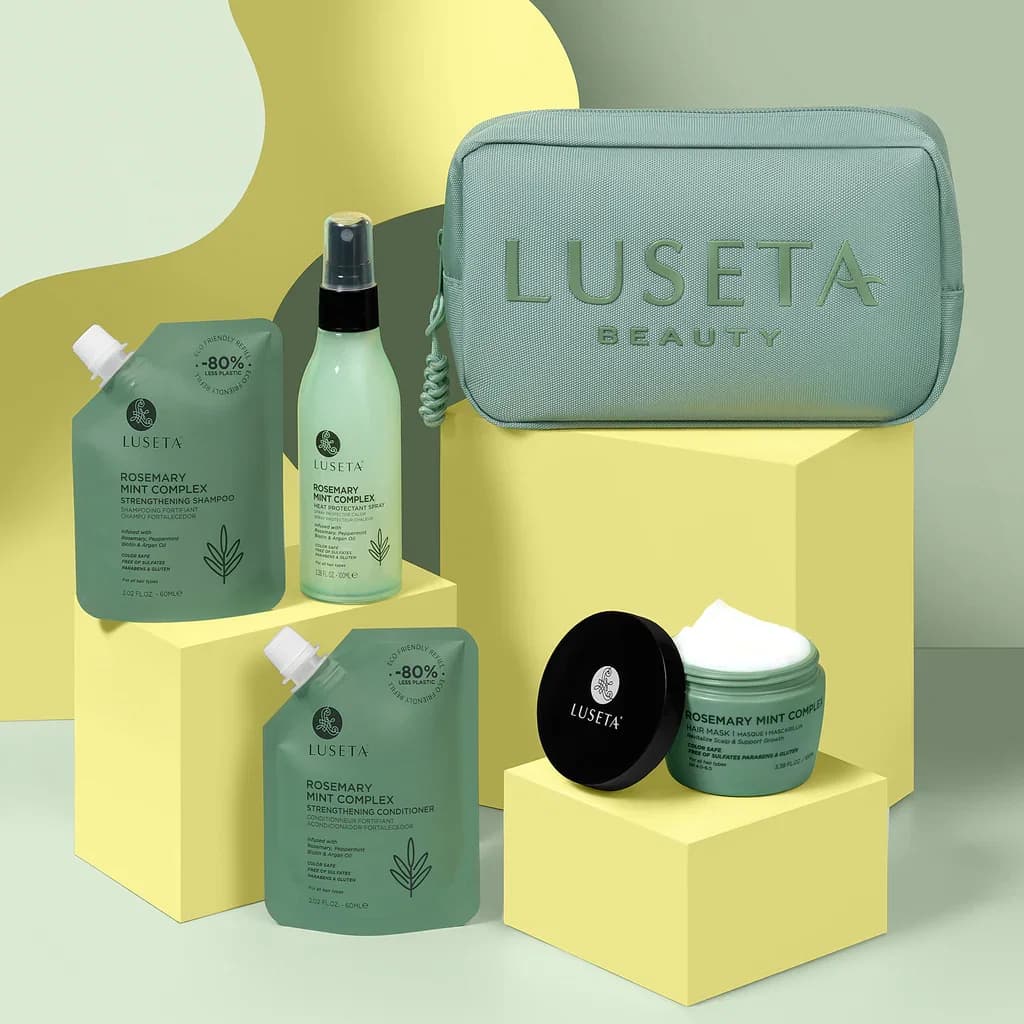 LUSETA Rosemary Mint Travel Set 320ML مجموعة السفر من لوسيتا