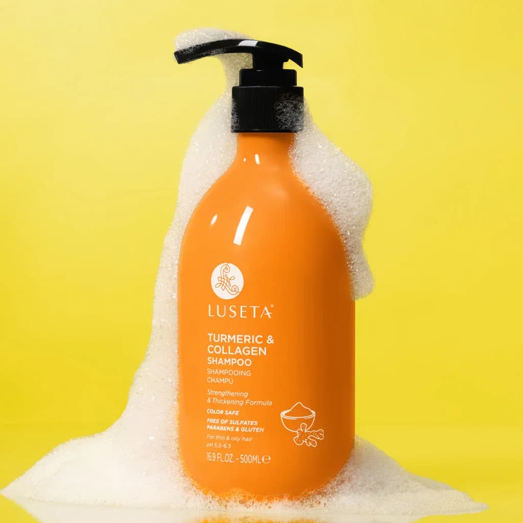 LUSETA TRUMERIC & COLLAGEN SHAMPOO 500ML لوسيتا شامبو الكركم والكولاجين – 500 مل 810041442031